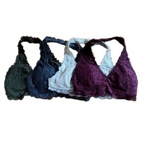 Lot of (4) Hollister Gilly Hicks Bralettes - Size XS